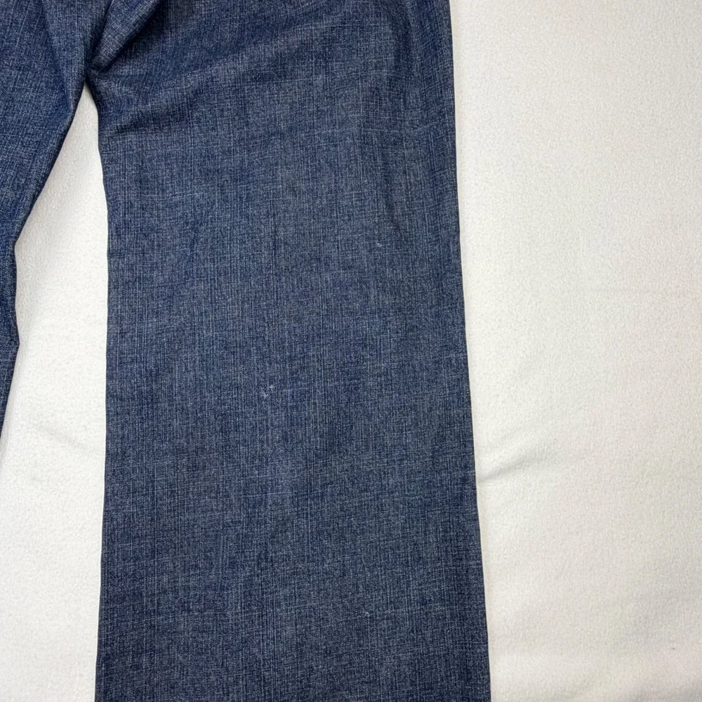 Michael Kors Womens Dark Wash Wide Leg Denim Jeans Blue Size 6 Trouser Style